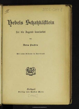 Hebels Schatzkästlein