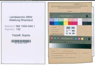 Entnazifizierung Sophie Tetzlaff , geb. 23.02.1914 ()