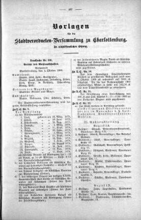 In nicht öffendlicher Sitzung (289), 06. Oktober 1909