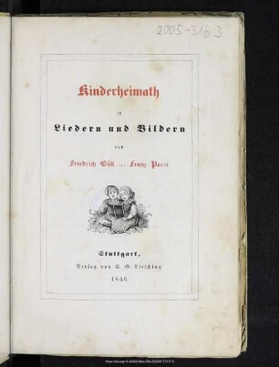 Kinderheimath : in Liedern und Bildern