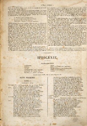 Iphigénie : Tragédie en cinq actes