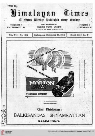 No. XX (26 December 1954)