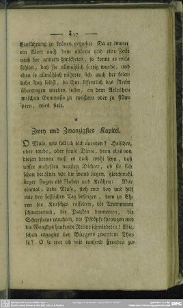 Zwey und Zwanzigstes Kapitel