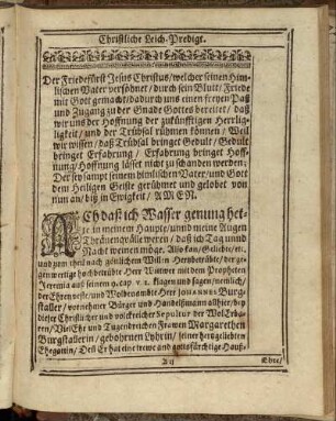 Christliche Leich-Predigt.