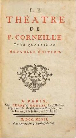 Le Théatre De P. Corneille. 4