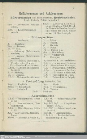Erläuterungen und Abkürzungen
