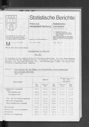 Preisindizes für Bauwerke Mai 1983 : Lfd. Nr. 6