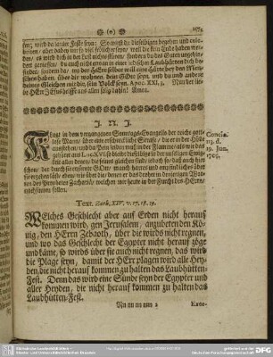 Die hundert und dreyzehnde Predigt aus Zach. XIV. v. 17. 18. 19.