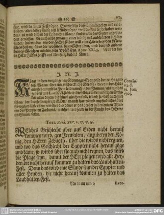 Die hundert und dreyzehnde Predigt aus Zach. XIV. v. 17. 18. 19.
