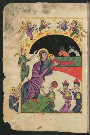 Illustration: Huldigung der drei Könige