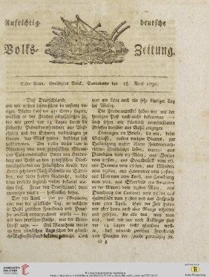 Erster Band. Dreißigstes Stück