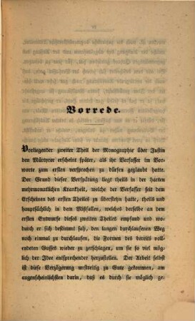 Justin der Märtyrer : eine kirchen- und dogmengeschichtliche Monographie, 2