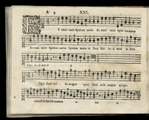 XXI. Et exultauit spiritus meus (Octaui Toni)