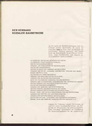 Der Verband Sozialer Baubetriebe