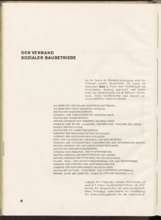 Der Verband Sozialer Baubetriebe