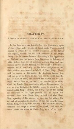 Chapter IV. Murder of Jewalla Sing and of Ranee Chund Kour