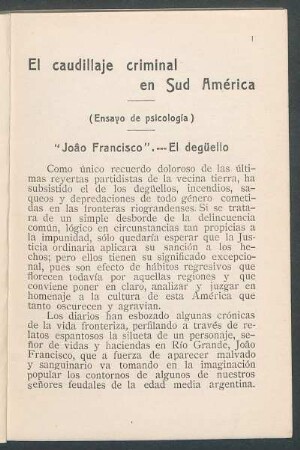 "João Francisco - El degüello