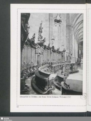Dom zu Mainz. Chorgestühl im Westchor, von Franz Anton Hermann. Vollendet 1767