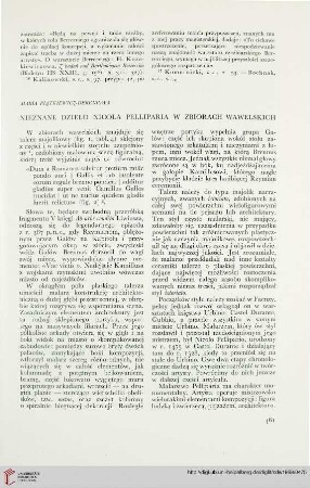 3: Nieznane dzieło Nicola Pelliparia w zbiorach wawelskich