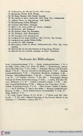 Nachweis der Bildvorlagen