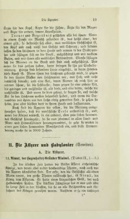 II. Die Assyrer und Babylonier (Semiten)