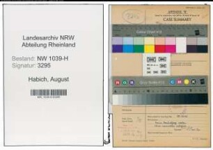 Entnazifizierung August Habich , geb. 00.00.0000 (Polizist)