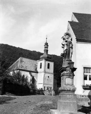 Bensen, Pfarrei Höflitz : Bensen (Benešov nad Ploucnicí/Tschechische Republik). Kirche zu Höflitz