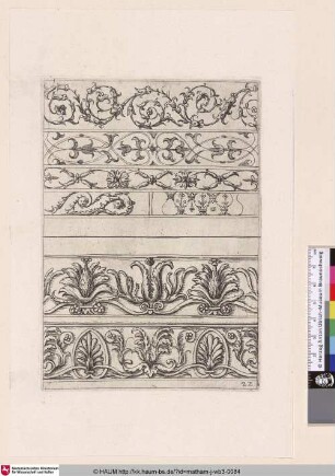 [Sieben Ornamente für Friese; Seven ornaments for friezes]