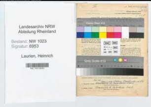 Entnazifizierung Heinrich Laurien , geb. 09.03.1898 (Polizeibeamter)