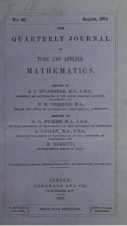 No. 46. August, 1872.