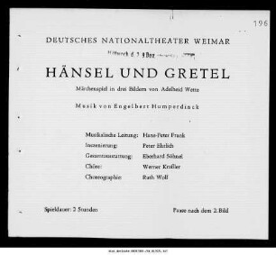 Hänsel und Gretel