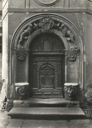 Meißen, Freiheit 1. Jahnaischer Freihof (1609/1610). Renaissanceportal