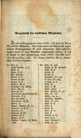 Jahresbericht des Physikalischen Vereins Frankfurt am Main. 1850/51