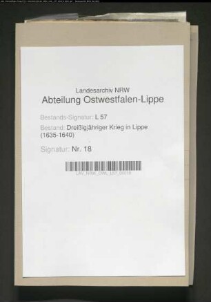 Lippische Neutralität und Friedensverhandlungen