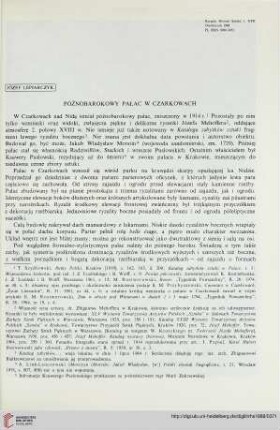 17: Późnobarokowy pałac w Czarkowach