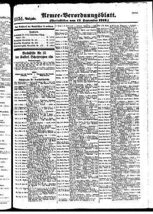 1151.Ausgabe. Dienstag, 12. September 1916
