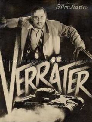 Filmprogramm "Illustrierter Film-Kurier" zu dem deutschen Spielfilm "Verräter"