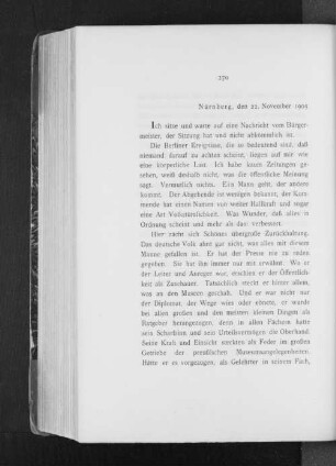 Nürnberg, den 22. November 1905