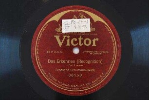 Das Erkennen (Recognition) / (Carl Loewe)