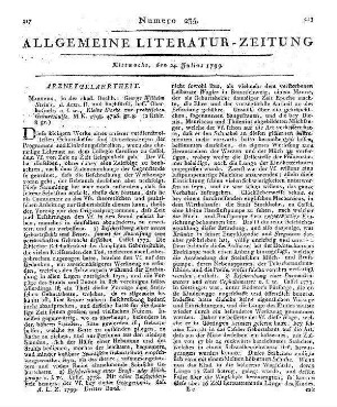 [Hänisch, G. ; Bernhardi, E. E.]: Gottfried Wacker : Ein Buch für junge Profeßionisten und Bürger. Freiberg: Craz 1799 Verfasserschaft unklar