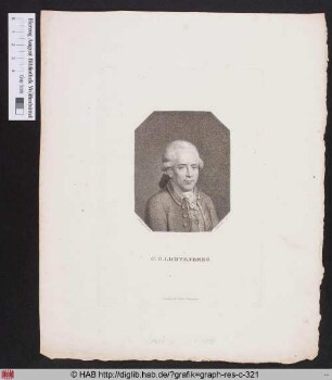 Porträt des Georg Christoph Lichtenberg