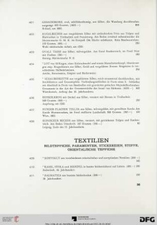 Textilien (Nr. 409-437)