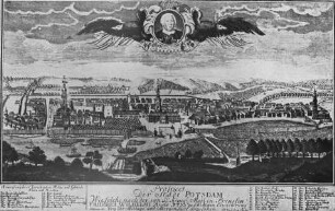 Potsdam, Stadtansicht von Süden