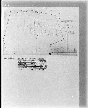 Fagus-Werk, Lageplan der Erweiterung des Maschinenhauses