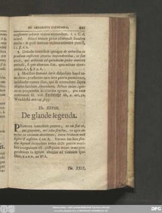 Tit. XXVIII. De glande legenda.