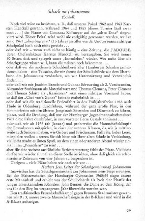 Schach am Johanneum
