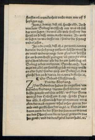 Der Sybend Misßbrauch. Von der Kleydung.