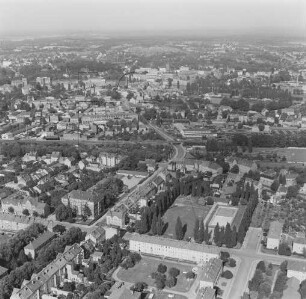 Stadtmitte von Guben : Blickrichtung Nordosten