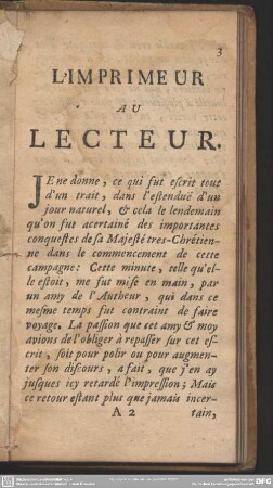 L'Imprimeur Au Lecteur