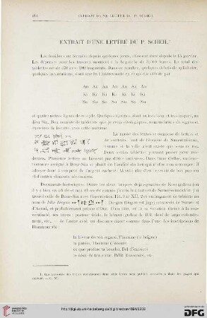 16: Extrait d'une lettre du P. Scheil